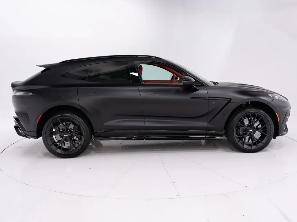 2026 Aston Martin DBX S, side profile, Q Satin Onyx Black