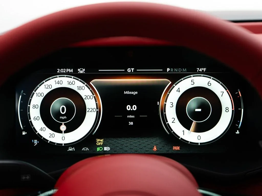 2026 Aston Martin DBX S interior, Spicy Red w/Stitching in Onyx Black