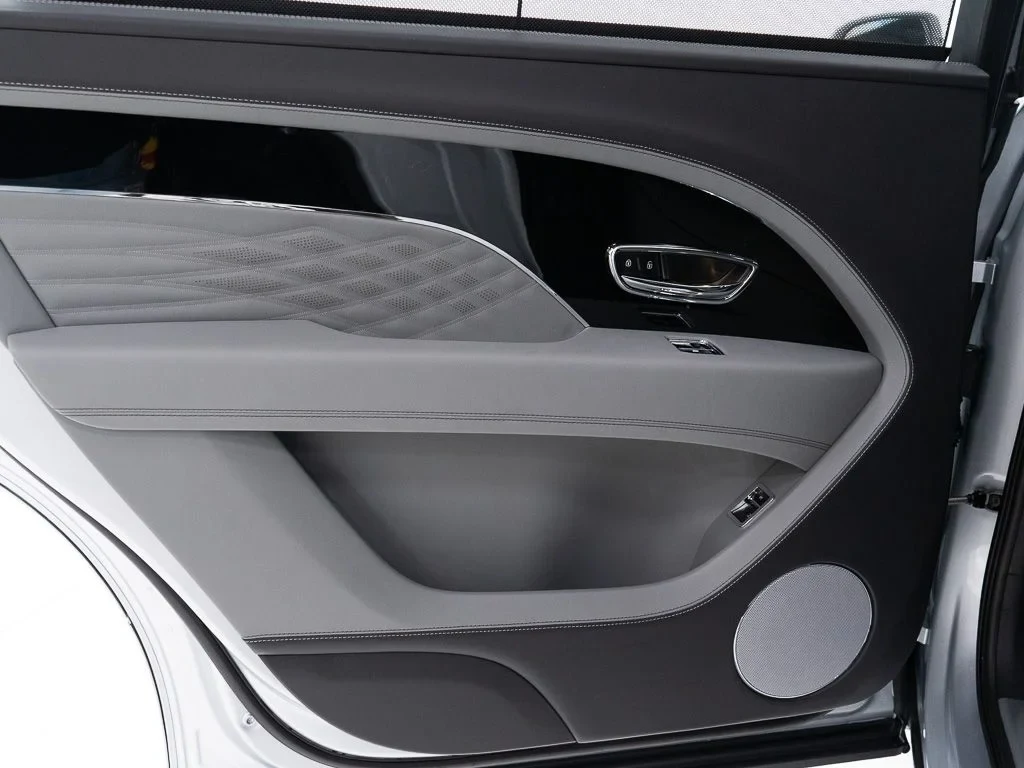 2026 Bentley Bentayga EWB Azure interior, door panel, Gravity Grey / Beluga