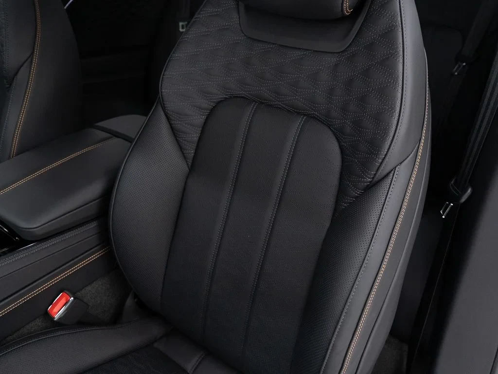 2026 Bentley Continental GT S interior, seats, Beluga / Mandarin - by Mulliner