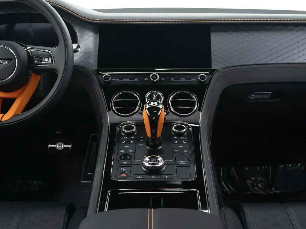 2026 Bentley Continental GT S interior, Beluga / Mandarin - by Mulliner