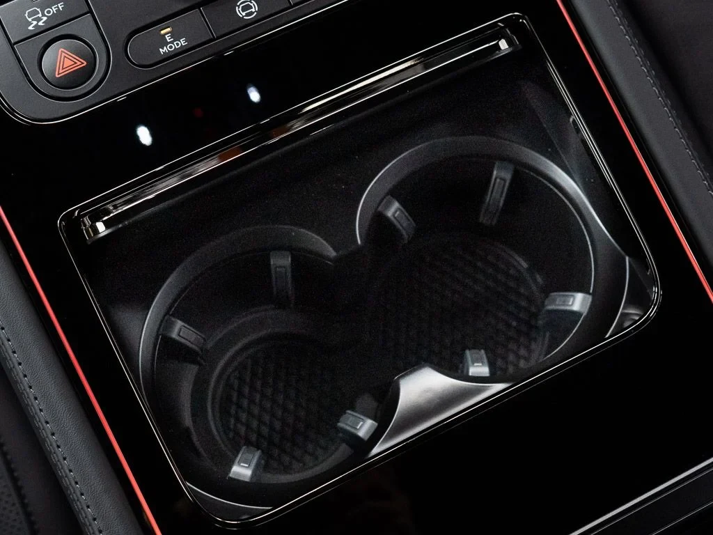 2026 Bentley Continental GT S interior, center console, Beluga / Mandarin - by Mulliner