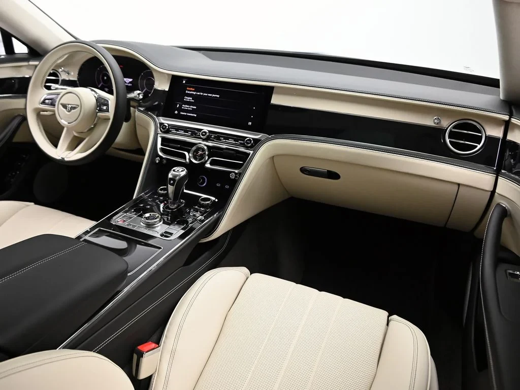 2026 Bentley Flying Spur V8 interior, Linen and Beluga