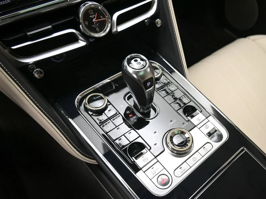 2026 Bentley Flying Spur V8 interior, center console, Linen and Beluga