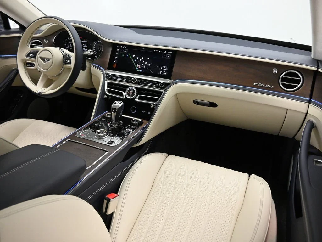 2026 Bentley Flying Spur Azure interior, Linen and Imperial Blue