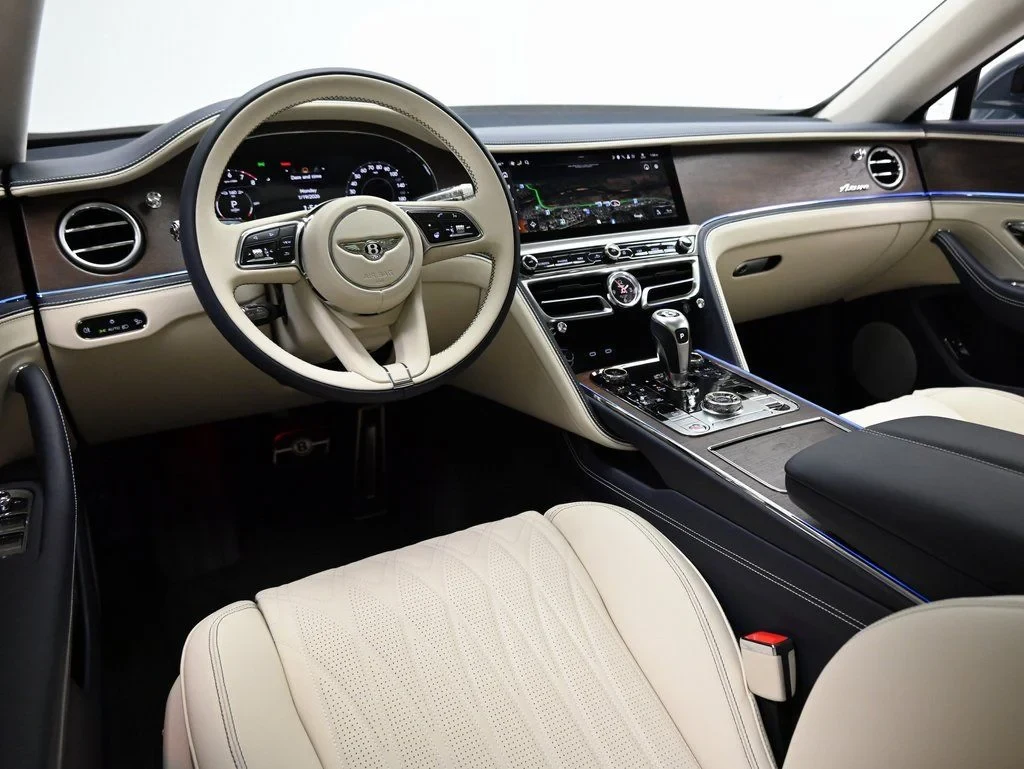 2026 Bentley Flying Spur Azure interior, Linen and Imperial Blue