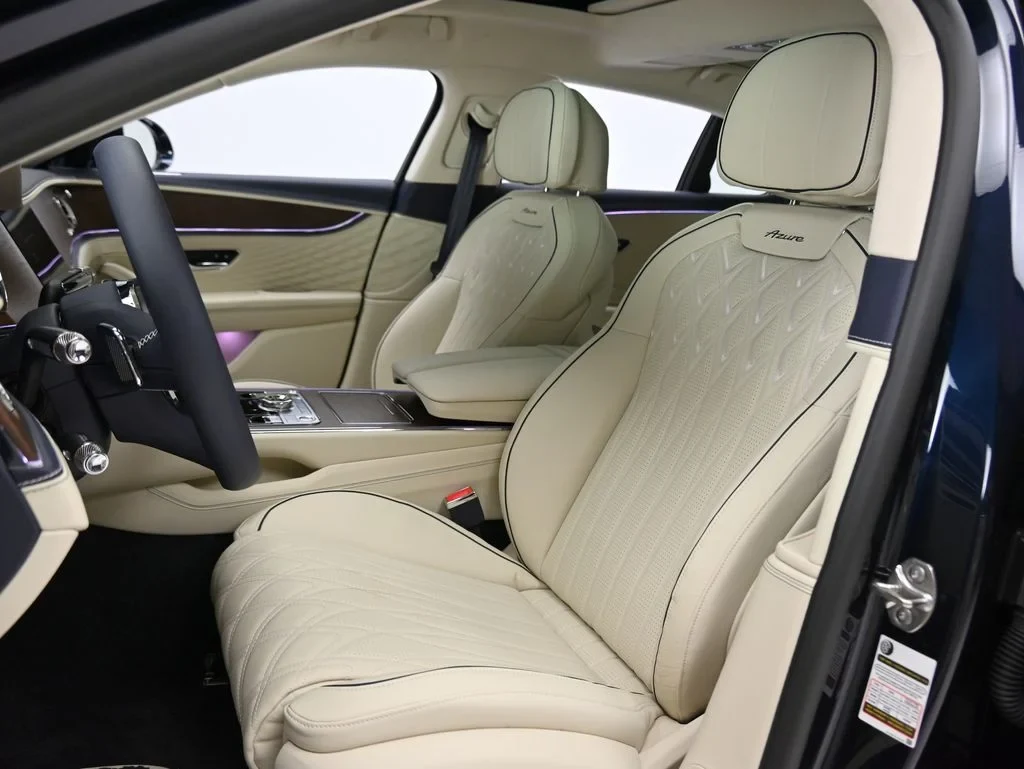 2026 Bentley Flying Spur Azure interior, seats, Linen and Imperial Blue