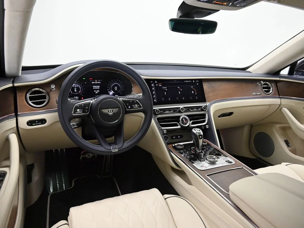 2026 Bentley Flying Spur Azure interior, dashboard, Linen and Imperial Blue