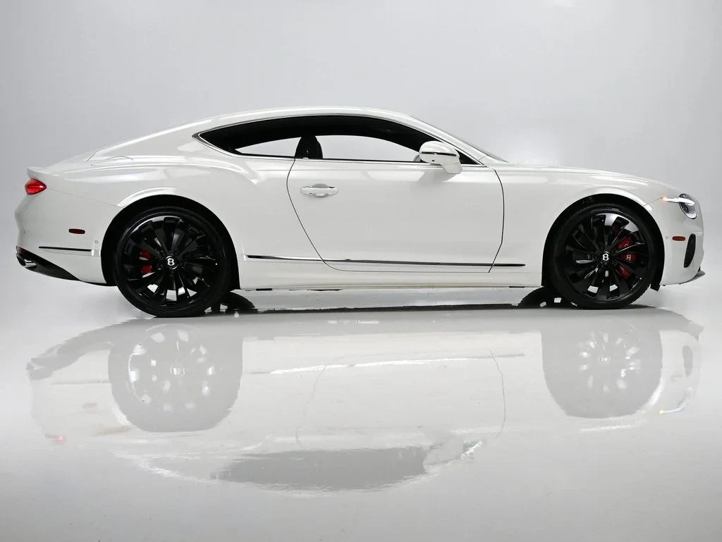 2026 Bentley Continental GT V8, side profile, Glacier White