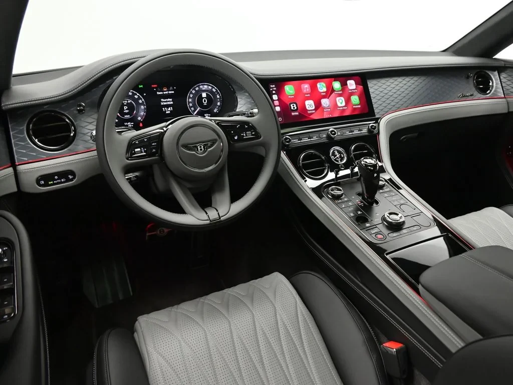 2026 Bentley Continental GT Azure interior, dashboard, Gravity Grey and Beluga