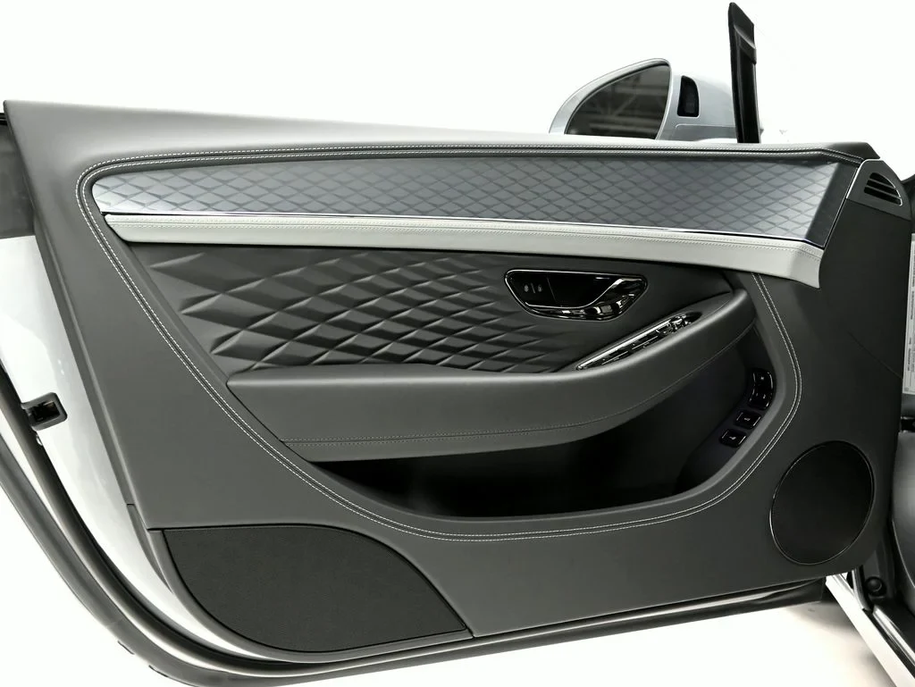 2026 Bentley Continental GT Azure interior, door panel, Gravity Grey and Beluga
