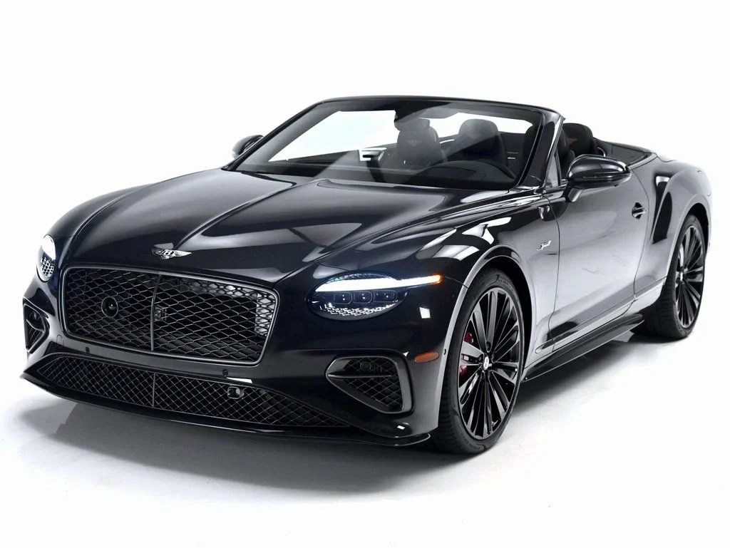 2026 Bentley Continental GTC Speed for sale, front three-quarter view, Titan Grey