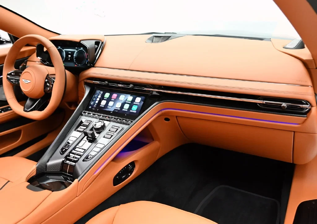2026 Aston Martin DB12 S Volante interior, Oxford Tan