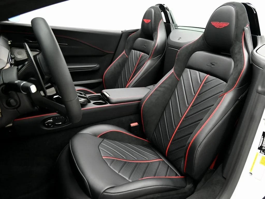 2026 Aston Martin Vantage S Roadster interior, seats, Onyx Black and Red