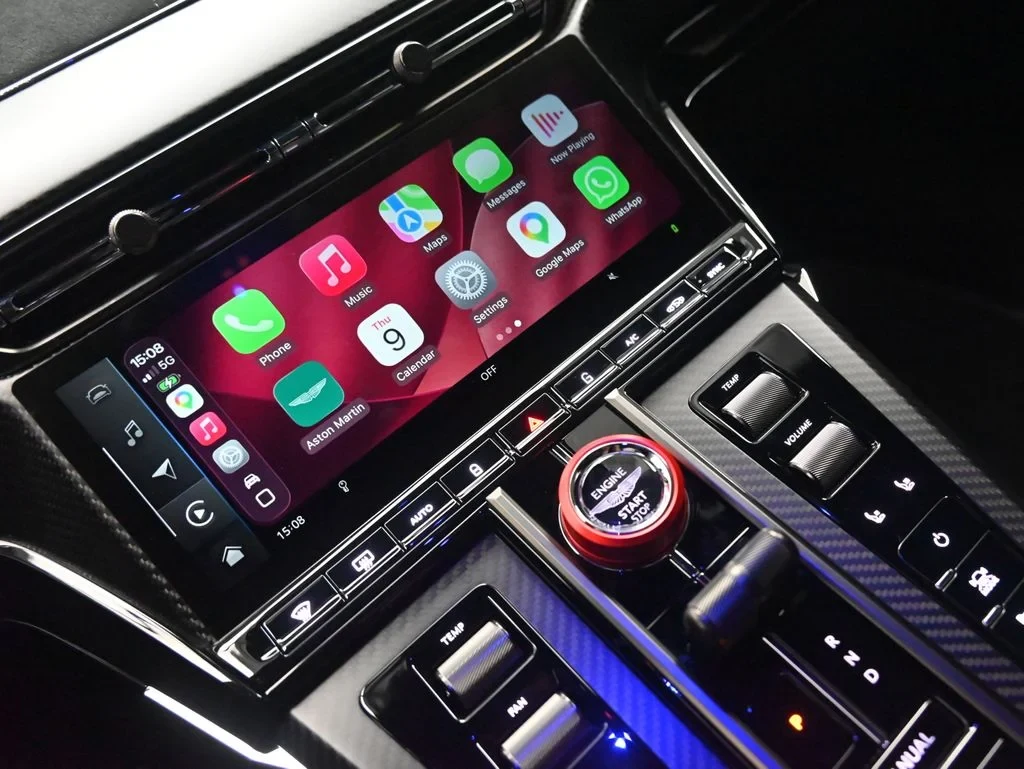2026 Aston Martin Vantage S Roadster interior, Onyx Black and Red