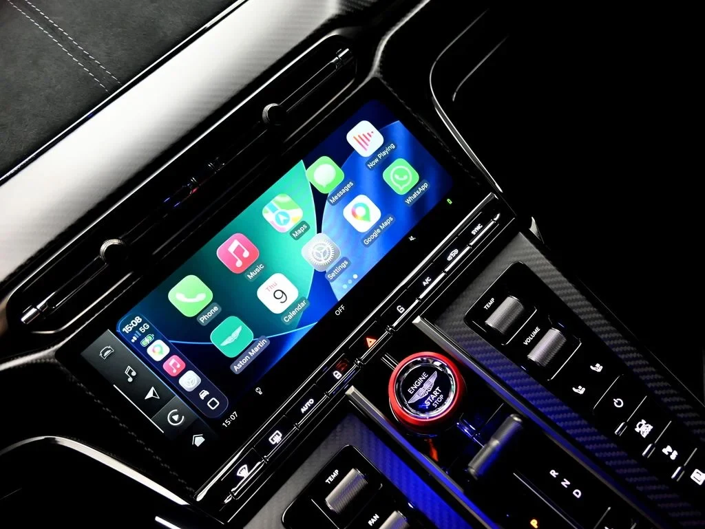 2026 Aston Martin Vantage S Roadster interior, Onyx Black and Red