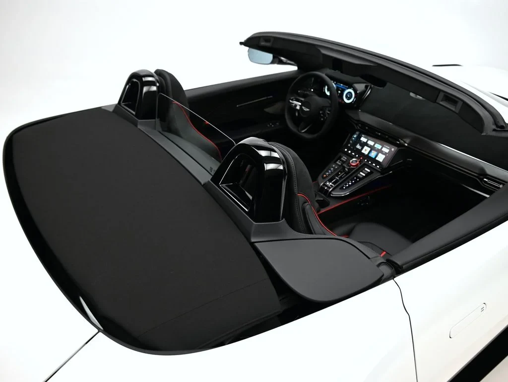 2026 Aston Martin Vantage S Roadster interior, Onyx Black and Red