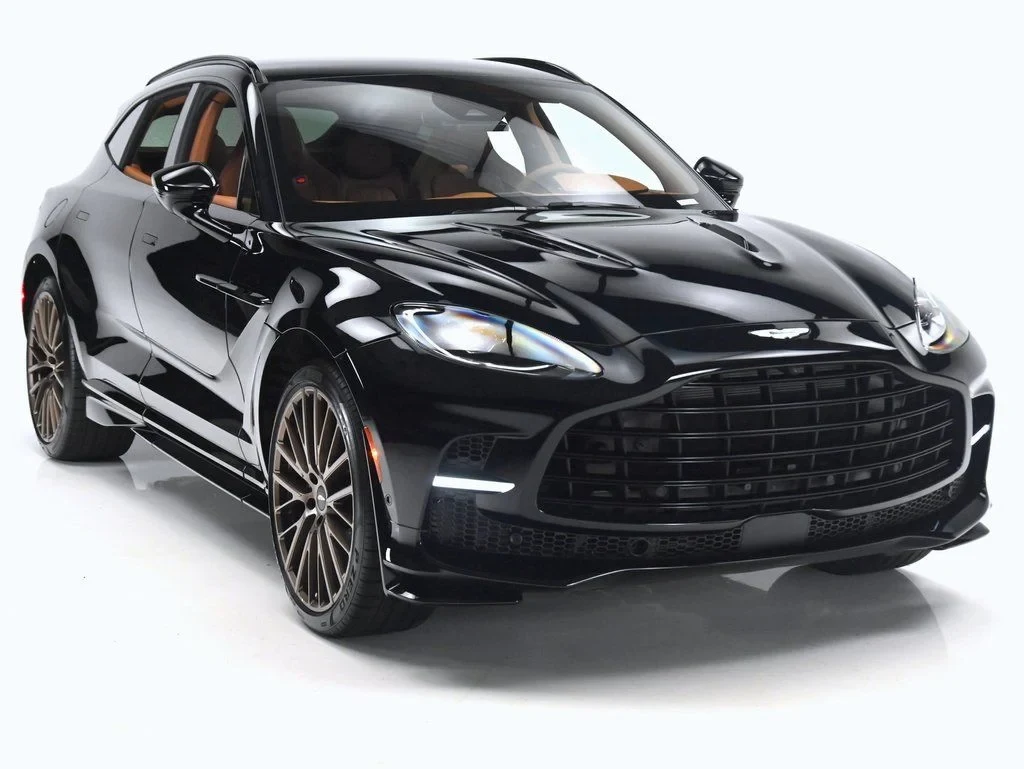 2026 Aston Martin DBX 707 for sale, front three-quarter view, Oberon Black