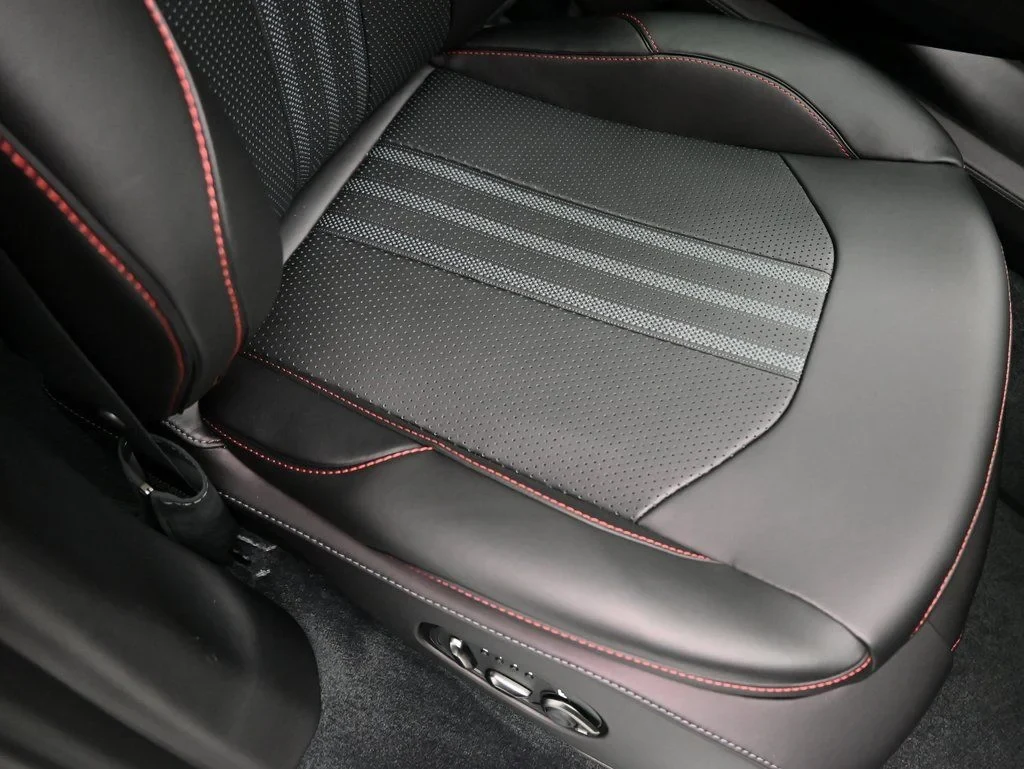 2026 Aston Martin DBX 707 interior, seats, Black Metallic with Spicy Red Stitching