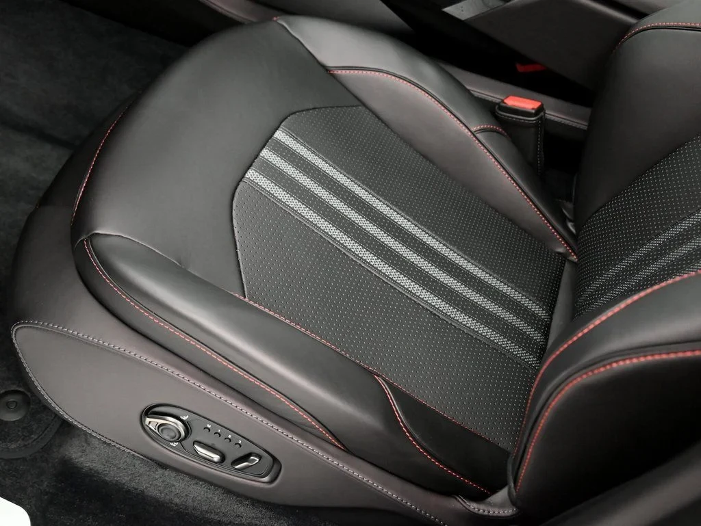 2026 Aston Martin DBX 707 interior, seats, Black Metallic with Spicy Red Stitching