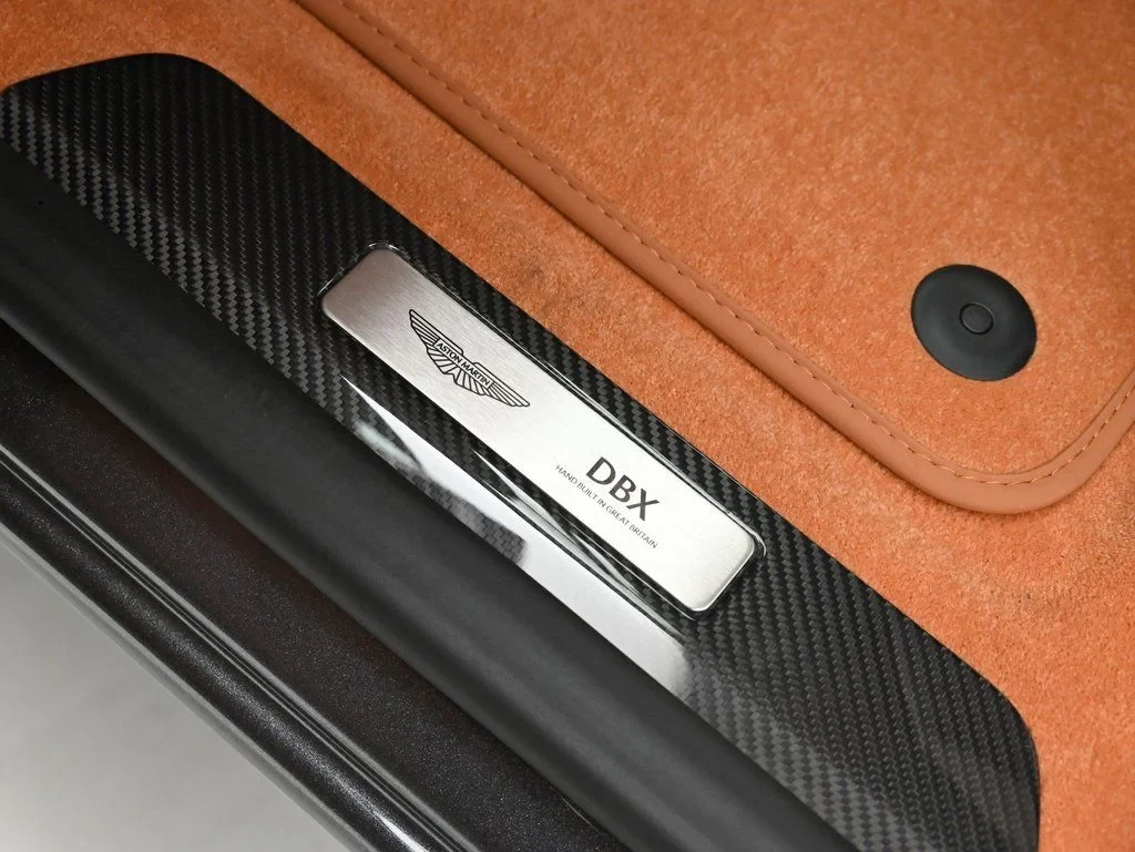 2026 Aston Martin DBX 707 interior, door sill, Oxford Tan