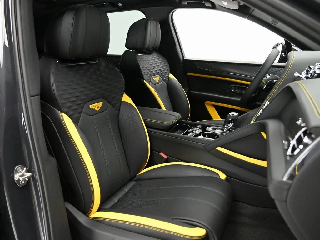 2026 Bentley Bentayga Speed interior, seats, Beluga and Yellow