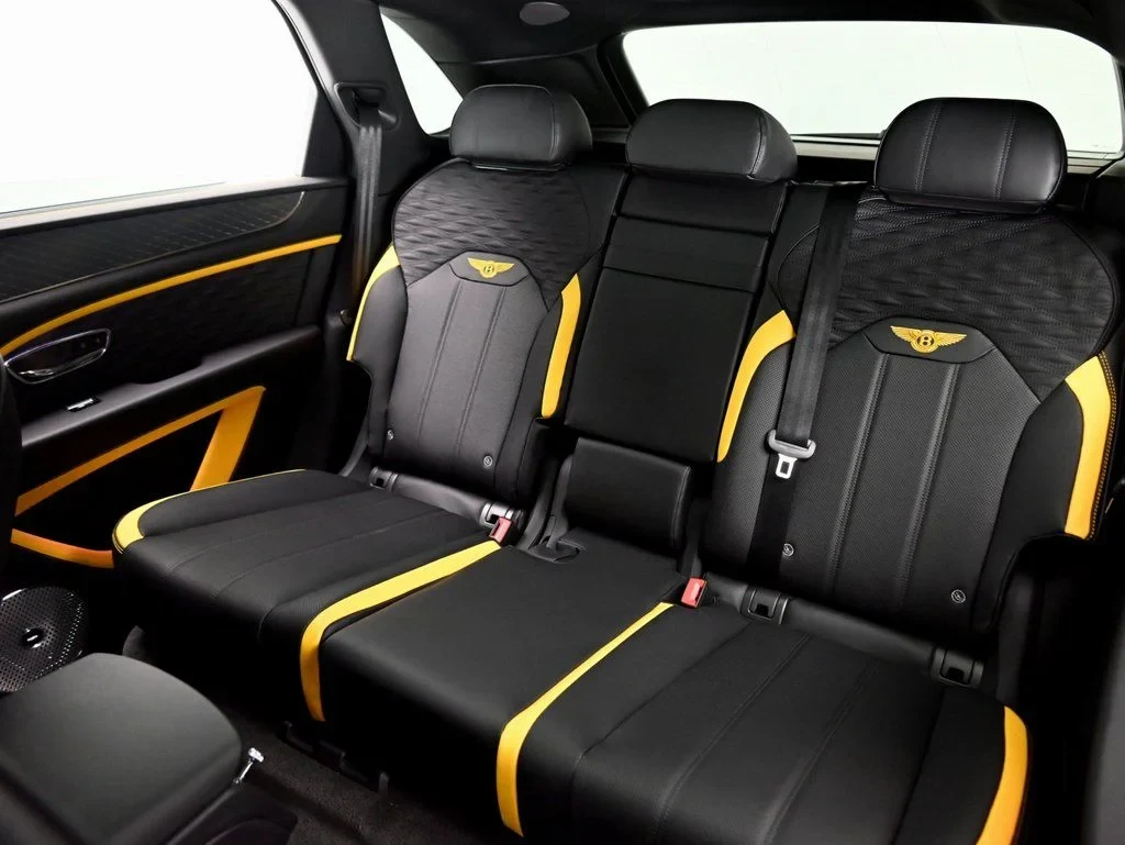 2026 Bentley Bentayga Speed interior, seats, Beluga and Yellow