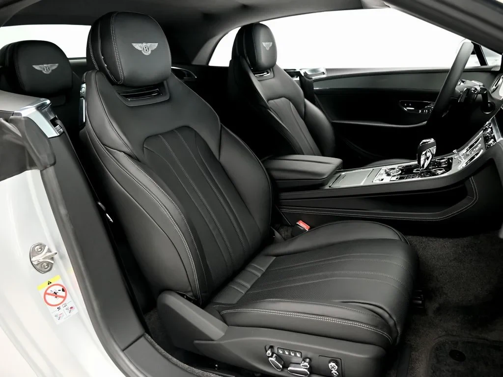 2026 Bentley Continental GTC interior, seats, Beluga and Gravity Grey.