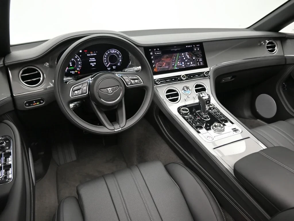 2026 Bentley Continental GTC interior, Beluga and Gravity Grey.