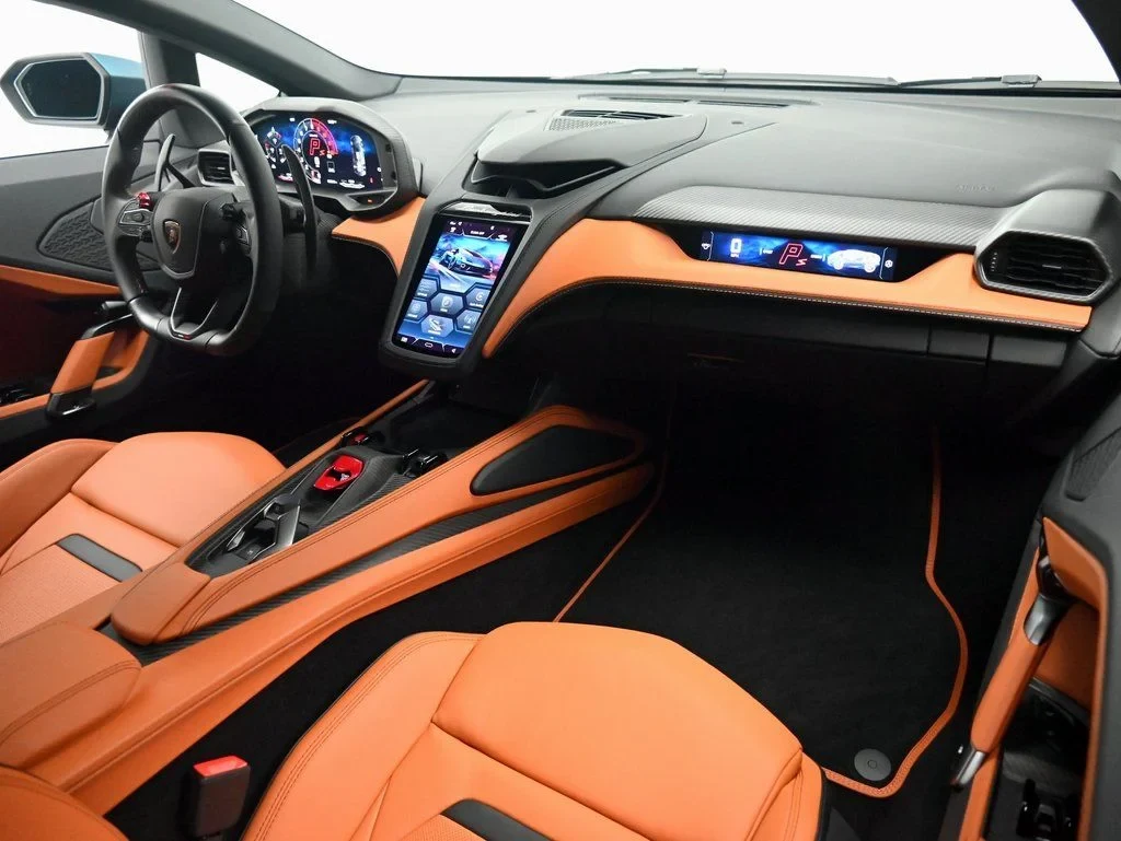 2026 Lamborghini Temerario interior, Terra Kapnos and Nero Ade