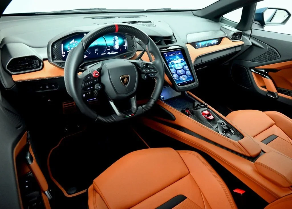 2026 Lamborghini Temerario interior, Terra Kapnos and Nero Ade