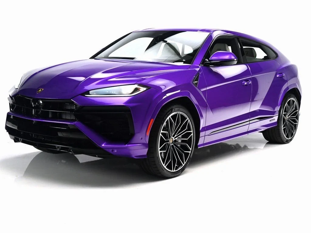 2025 Lamborghini Urus SE for sale, front three-quarter view, Viola Pasifae Metallic