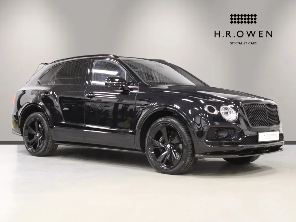 Bentley Bentayga, full-car front three-quarter view.