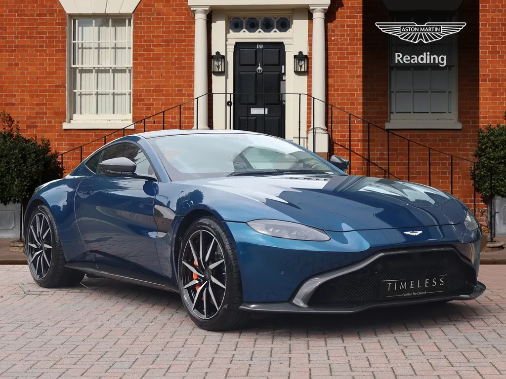 Aston Martin Vantage, full-car front three-quarter view.