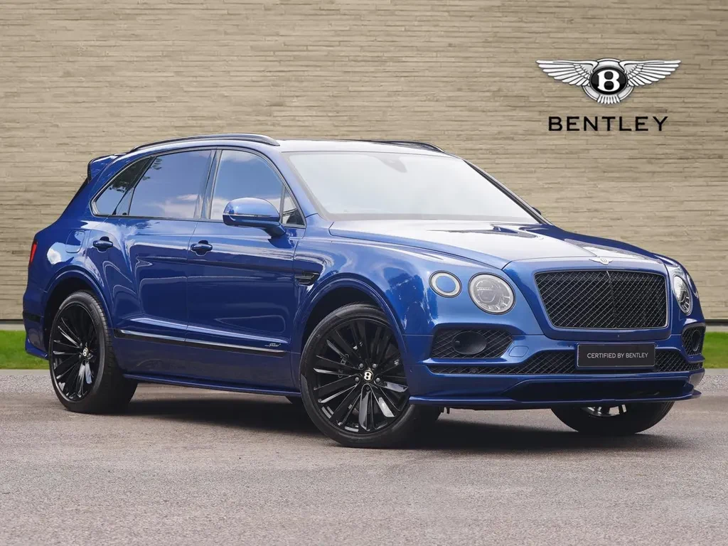 Bentley Bentayga, full-car front three-quarter view.