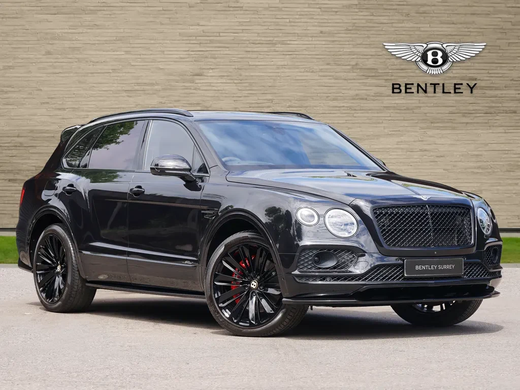 Bentley Bentayga, full-car front three-quarter view.