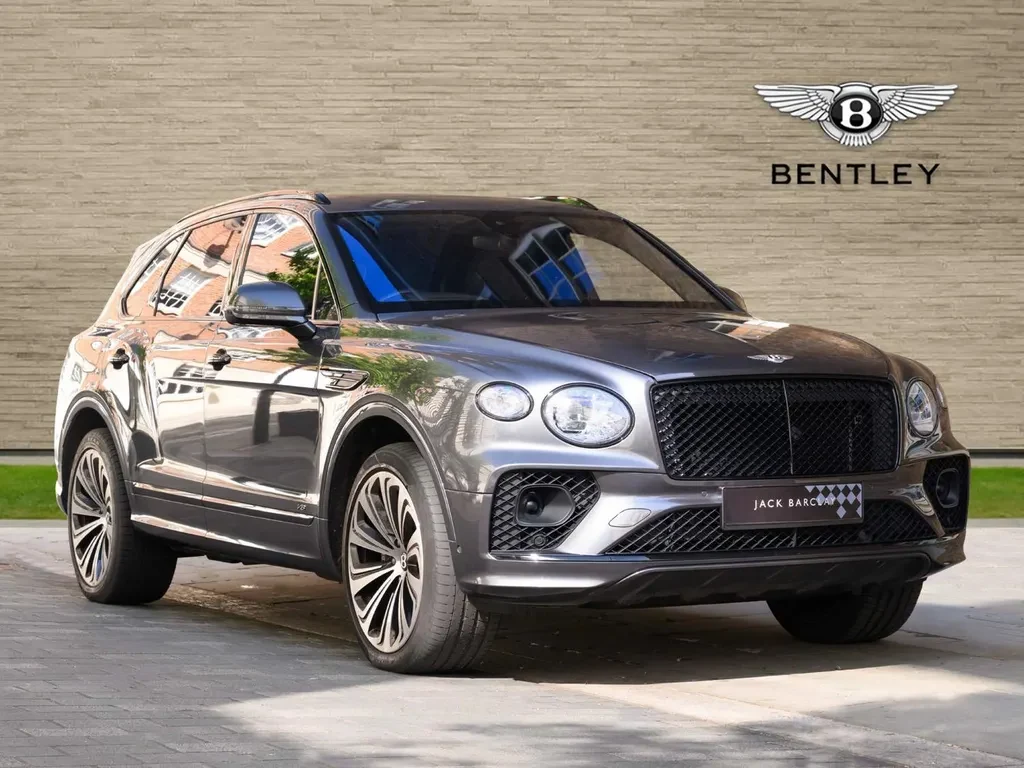 Bentley Bentayga, full-car front three-quarter view.