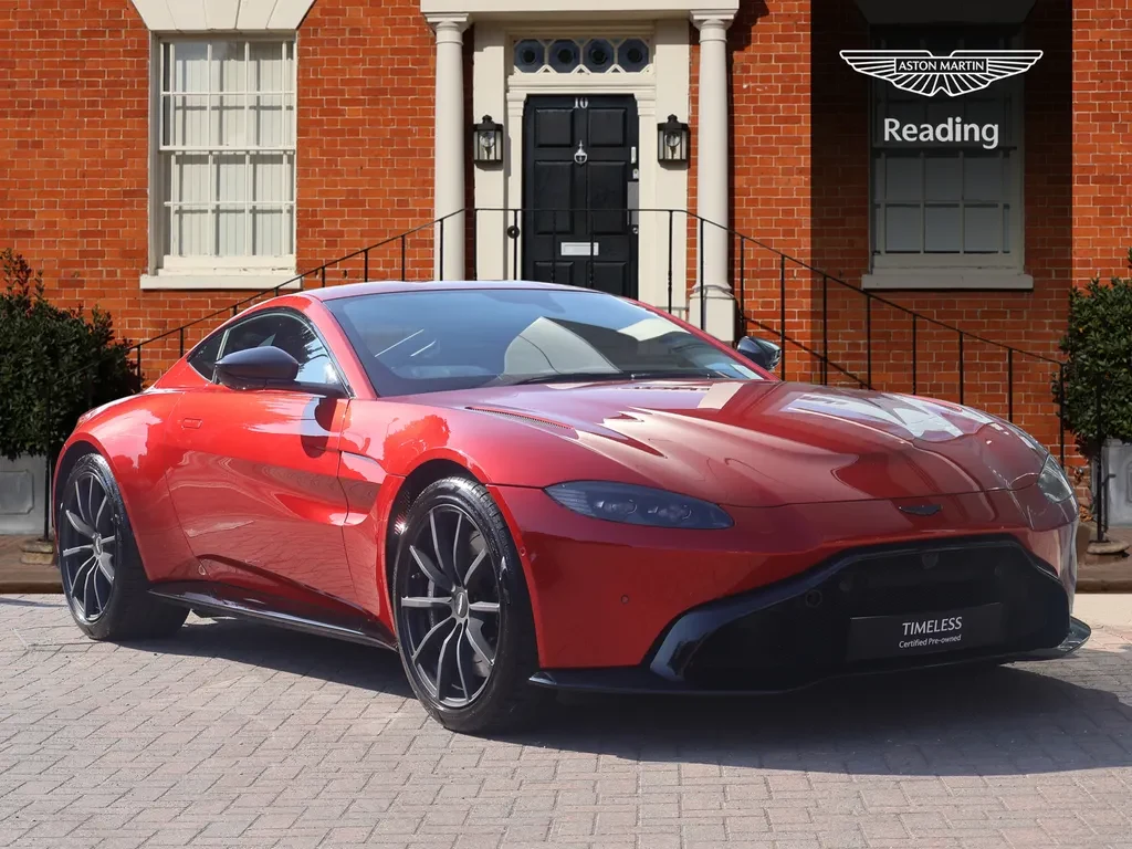 Aston Martin Vantage, full-car front three-quarter view.