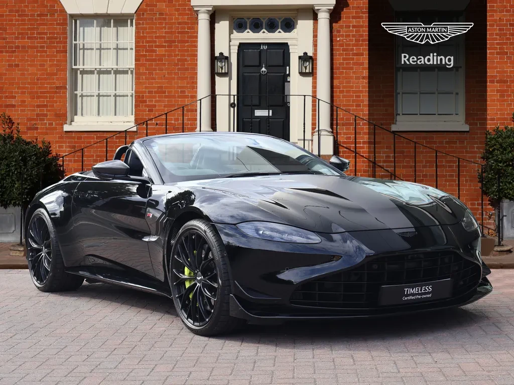 Aston Martin Vantage, full-car front three-quarter view.