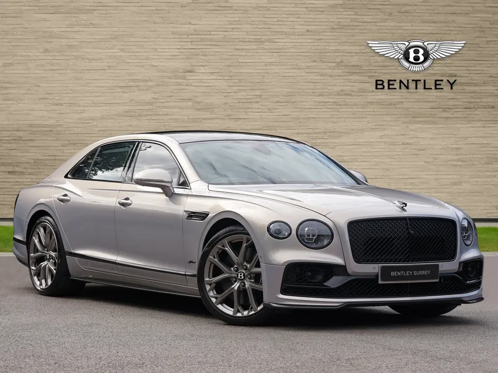 Bentley Flying Spur, full-car front three-quarter view.