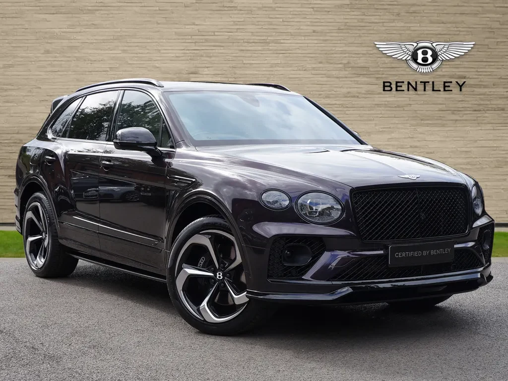 Bentley Bentayga, full-car front three-quarter view.