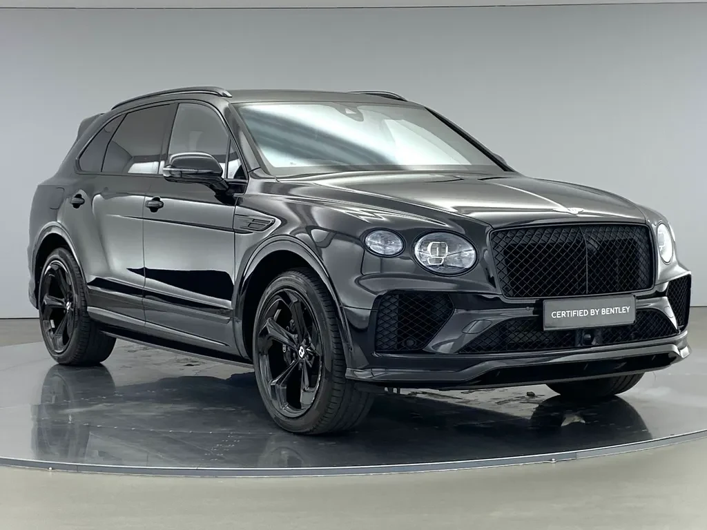 Bentley Bentayga, full-car front three-quarter view.