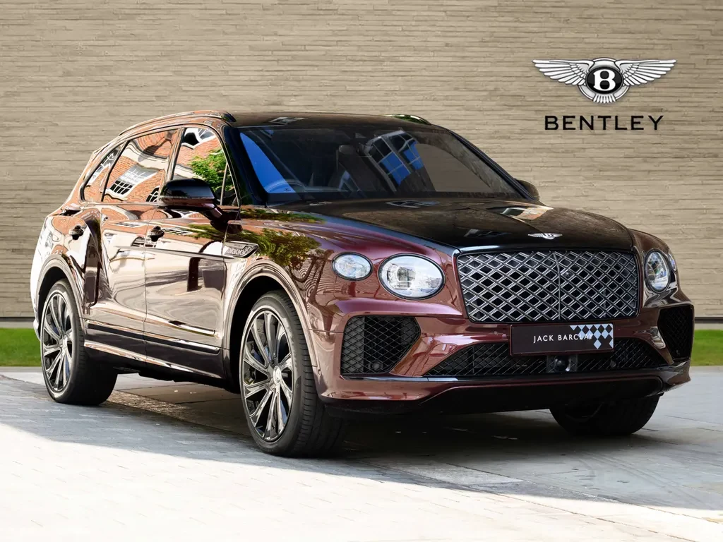 Bentley Bentayga, full-car front three-quarter view.