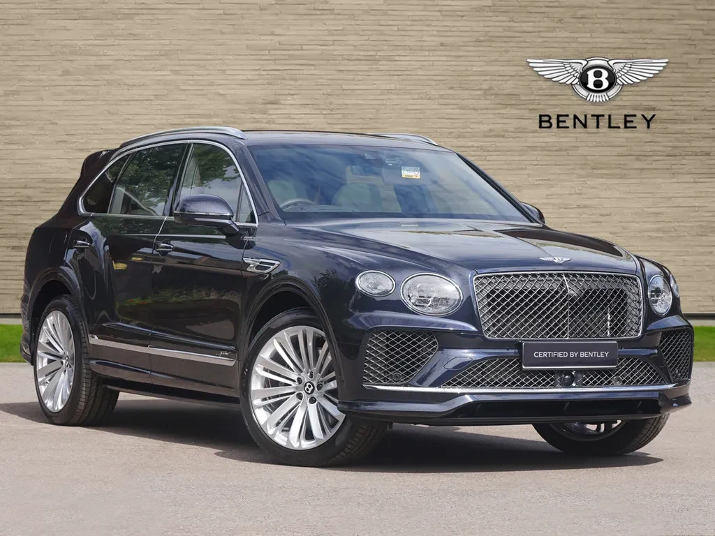 Bentley Bentayga, full-car front three-quarter view.