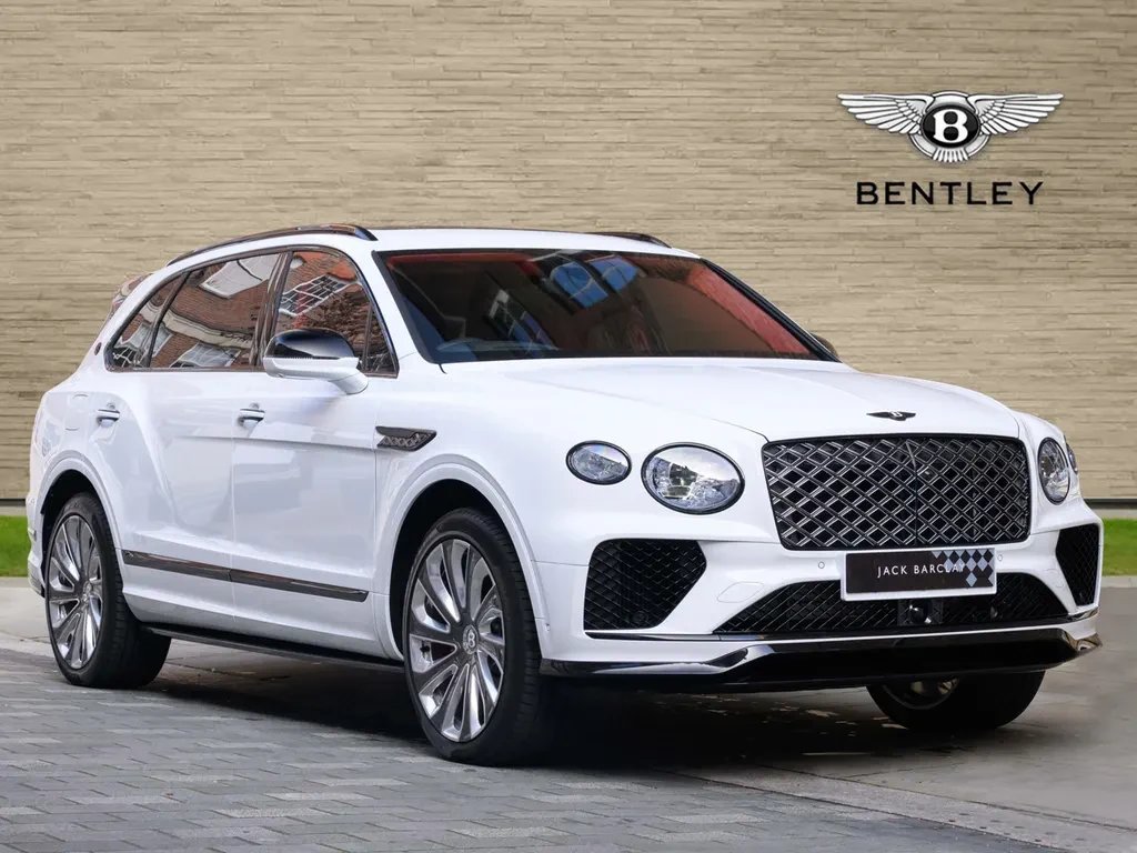 Bentley Bentayga, full-car front three-quarter view.