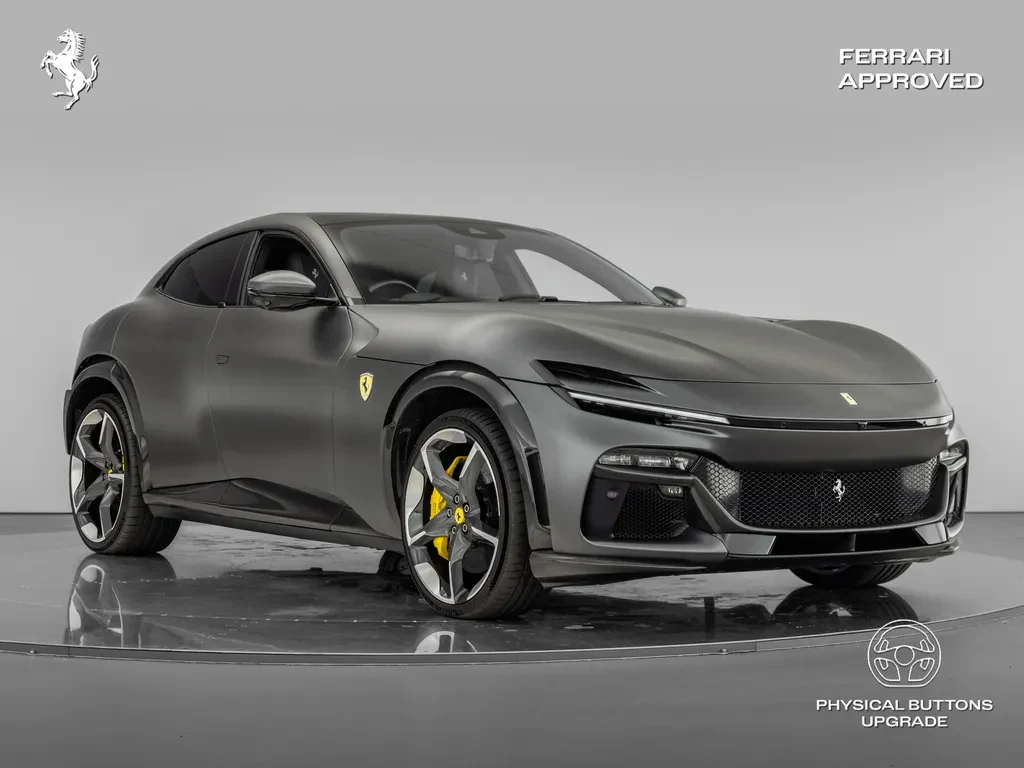 Ferrari Purosangue, full-car front three-quarter view.