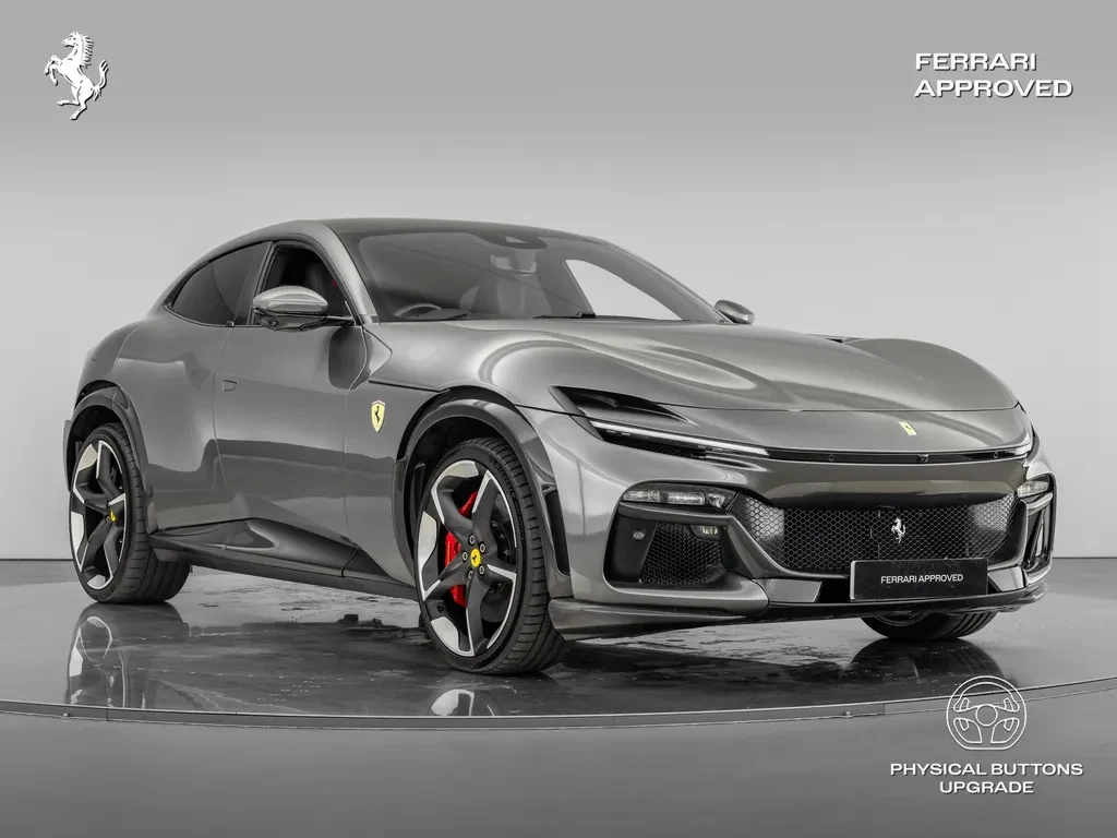 Ferrari Purosangue, full-car front three-quarter view.