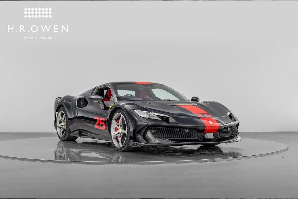 Ferrari 296 Speciale, full-car front three-quarter view.