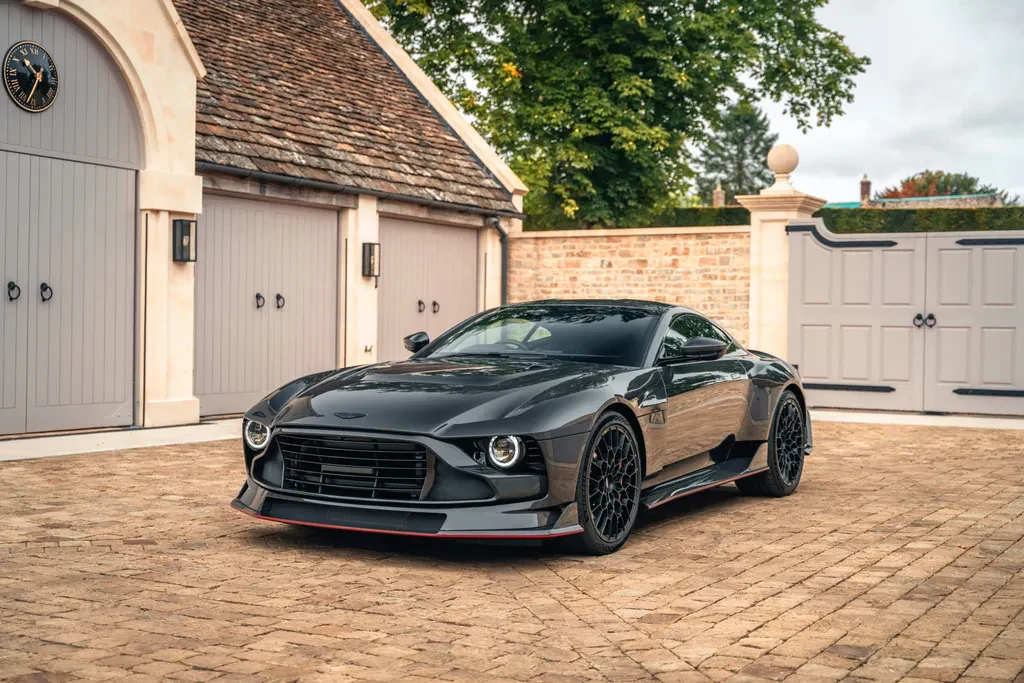 Aston Martin Valour, full-car front three-quarter view.