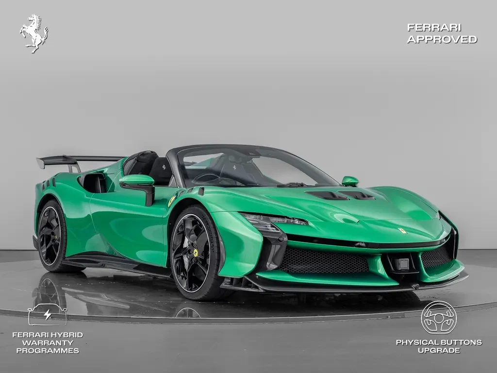 Ferrari SF90 XX Spider, full-car front three-quarter view.